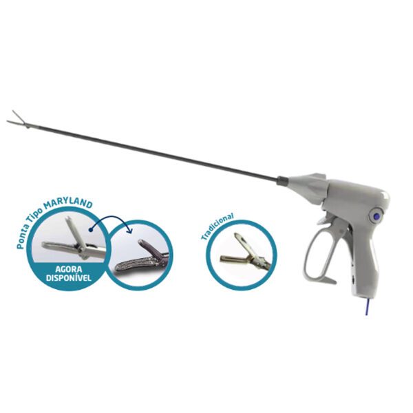 PINÇA BIPOLAR SEALCUT CURVA COM KIT CÂNULA DE ASPIRAÇÃO